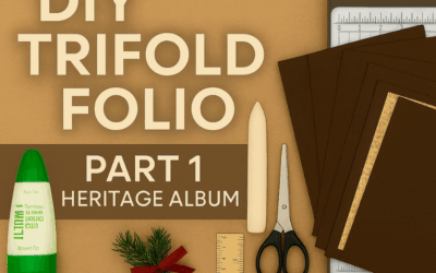 DIY Trifold Folio Tutorial (Part 1) | Vintage Heritage Album Gift Idea