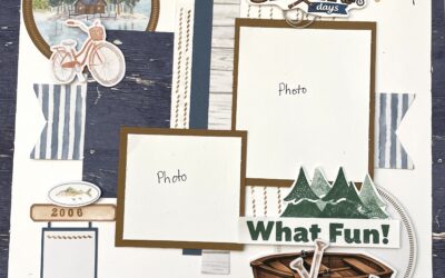 Lakeside Retreat Scrapbook Page