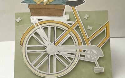 Bikes & Blooms Easel Card (June 2026 Paper Pumpkin Alternate #4)