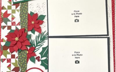 Noel Holiday Scrapbook Layout — Saturday Sketch